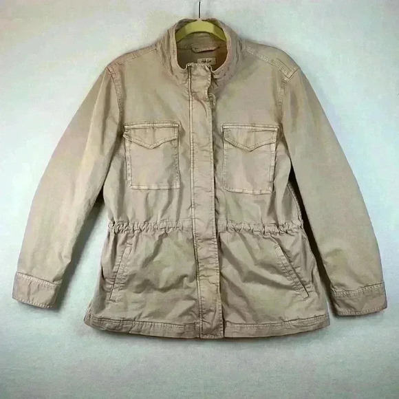 Style & Co Utility Jacket Mocha Rose Women’s Large - Picture 1 of 11